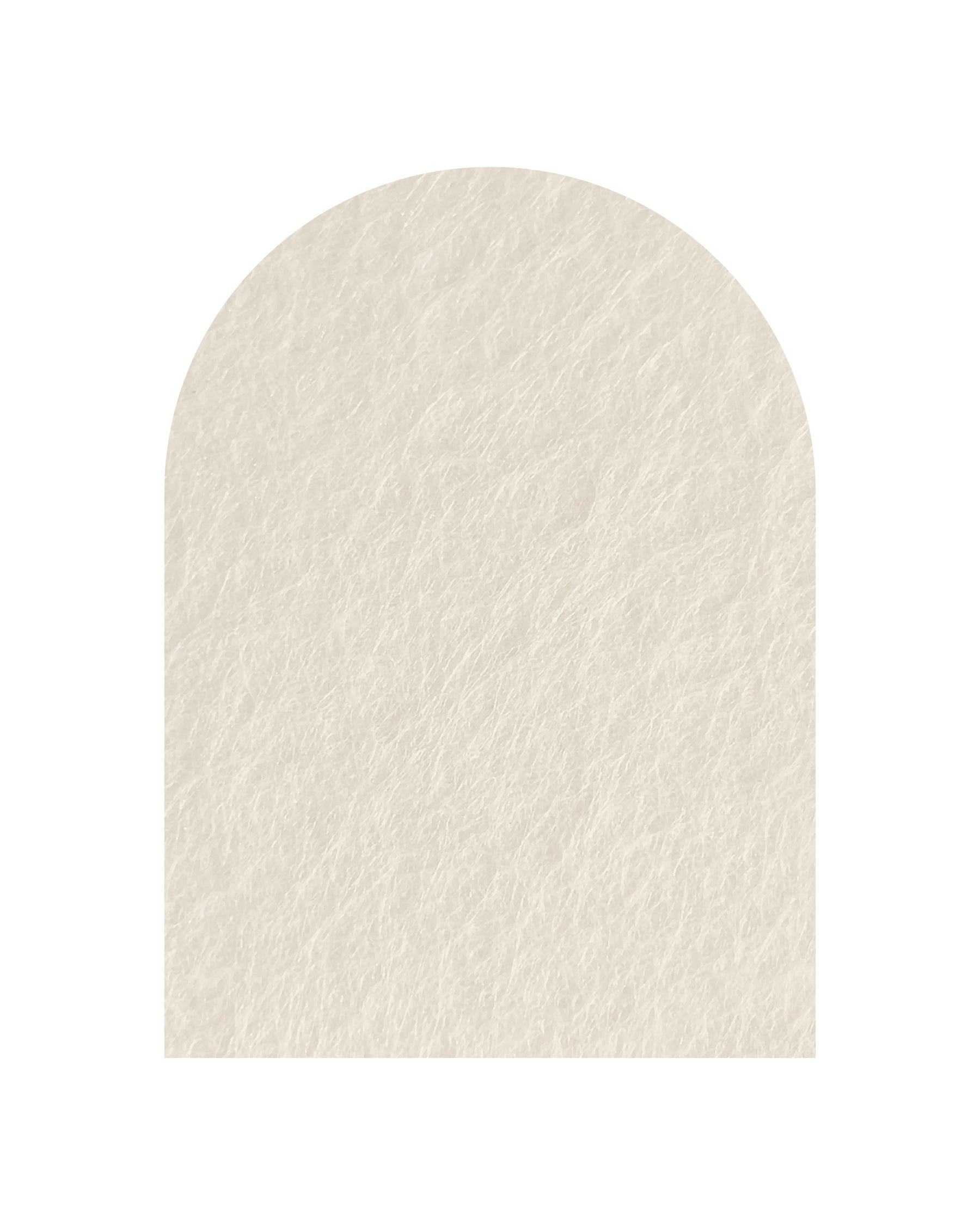 Ecru Arch Bulletin Board, a soft, off-white felt notice board that complements minimalist office designs.