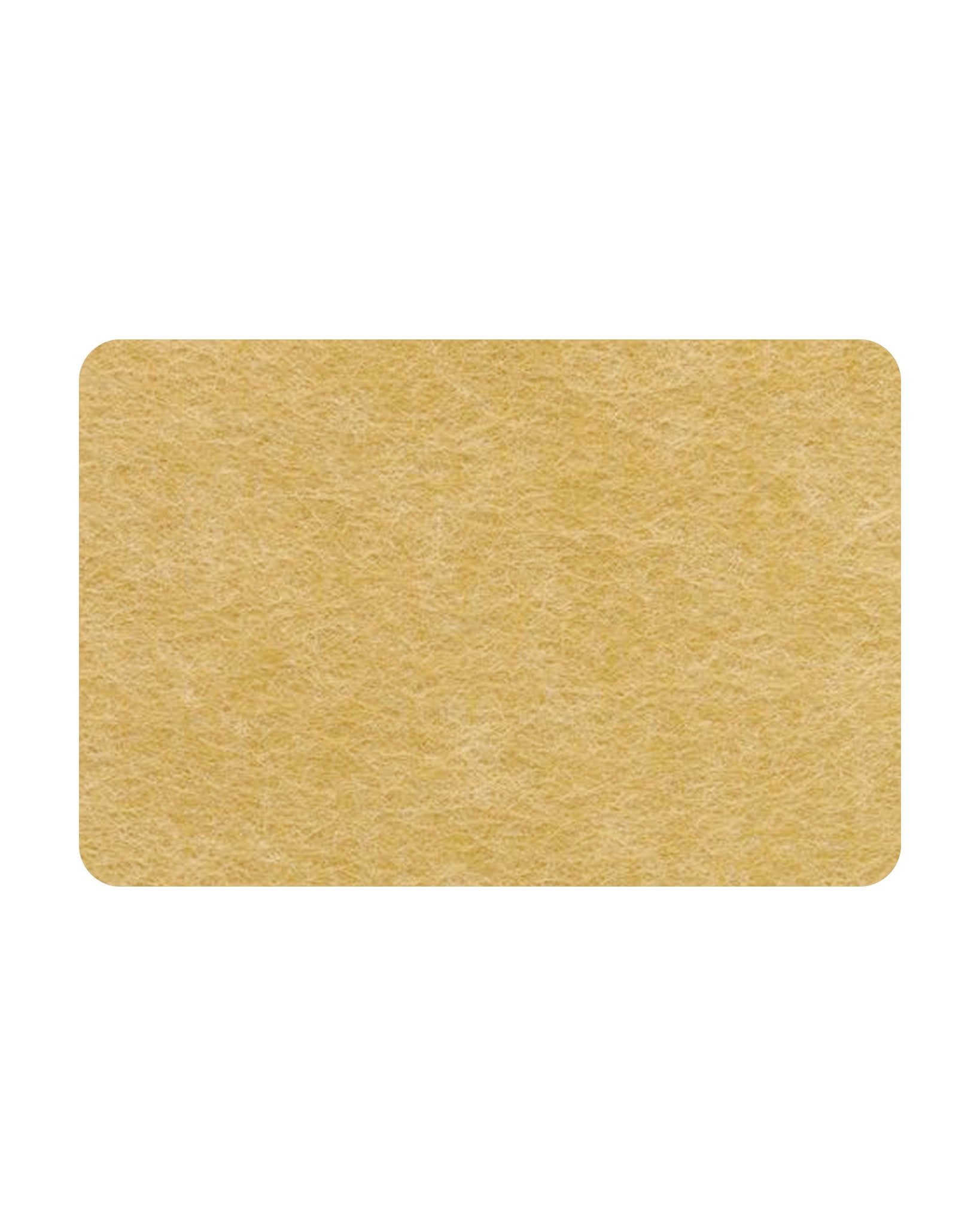 Mustard Curved Rectangle Bulletin Board, a bold yellow felt board that adds a creative and dynamic feel to any workspace.