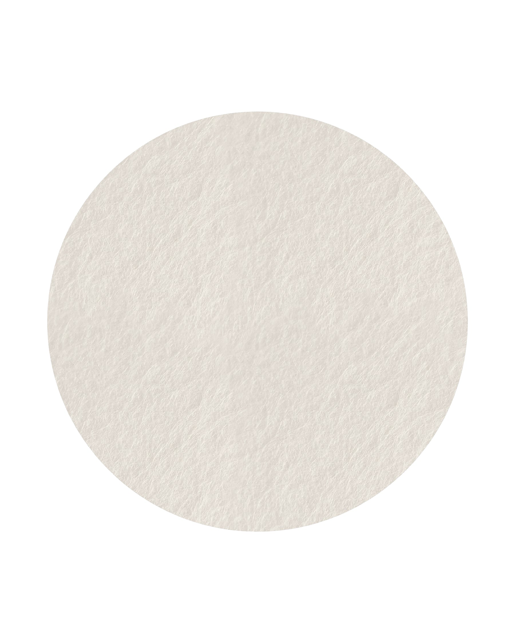 Ecru Round Bulletin Board, a soft off-white felt board, perfect for minimalistic office and home spaces.