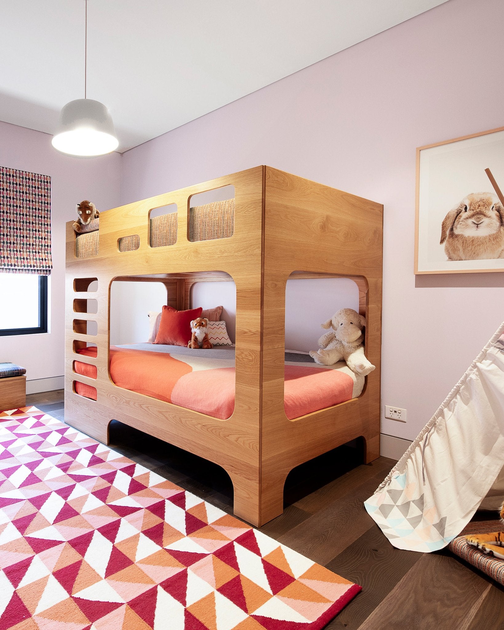 SCOOP TIMBER BUNK BED | LEFT