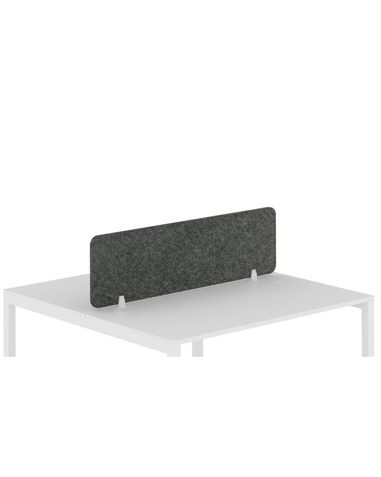 Versatile dark grey felt pinboard with a modern curved design. This felt bulletin board is perfect for home, offices, schools, and creative workspaces. Can be used as a divider for desks. 120 x 30cm.