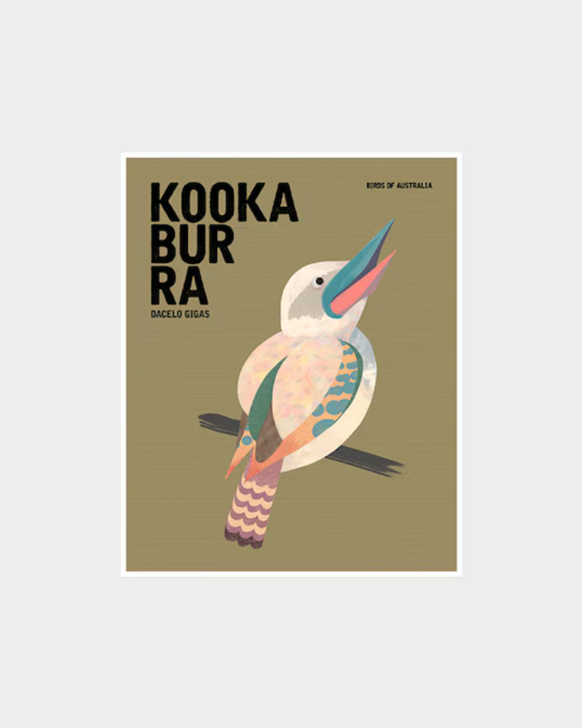 This Kookaburra print is part of a Birds of Australia Collection.  Unique, whimsical and with a touch of retro, this print will appeal to the young and young-at-heart. It is not only a perfect decoration for the children's room, baby nursery, home and office interiors but also an ideal gift for the animal lover in your life.