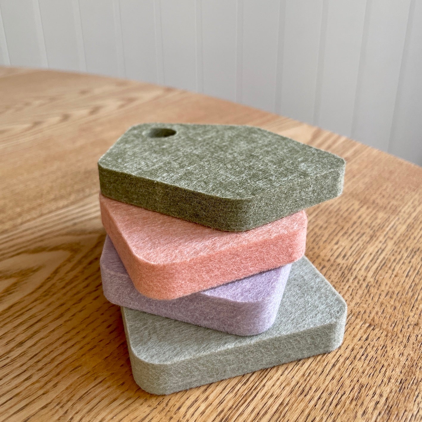 Close-up of felt texture on the Pin Boards, highlighting the soft, durable material designed for pinning notes and keepsakes.