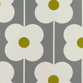 Abacus Flower is designed by the talented Orla Kiely. Available in three gorgeous colour ways, this funky flowers are printed on 100% cotton. Width 140 with a 91cm pattern repeat. Order your FREE fabric swatch today.  Application: Bedheads, ottomans, toy boxes.