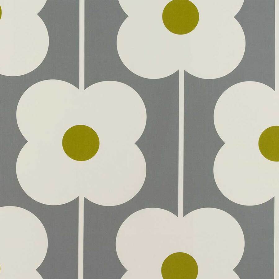 Abacus Flower is designed by the talented Orla Kiely. Available in three gorgeous colour ways, this funky flowers are printed on 100% cotton. Width 140 with a 91cm pattern repeat. Order your FREE fabric swatch today.  Application: Bedheads, ottomans, toy boxes.