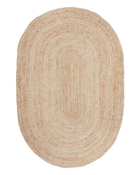 Adorn your kids' bedroom, play rooms and learning spaces with this beautiful oval shaped jute rug.   Rich in colour and texture, this collection has an array of bright, dark, and natural tones. Hand braided jute creates organic textures and patterns through these rugs.  Skilfully hand braided in India using the highest quality, eco-friendly jute, creating an organic, stylish piece for your kids' rooms.    Small 220 x 150cm Large 280 x 190cm