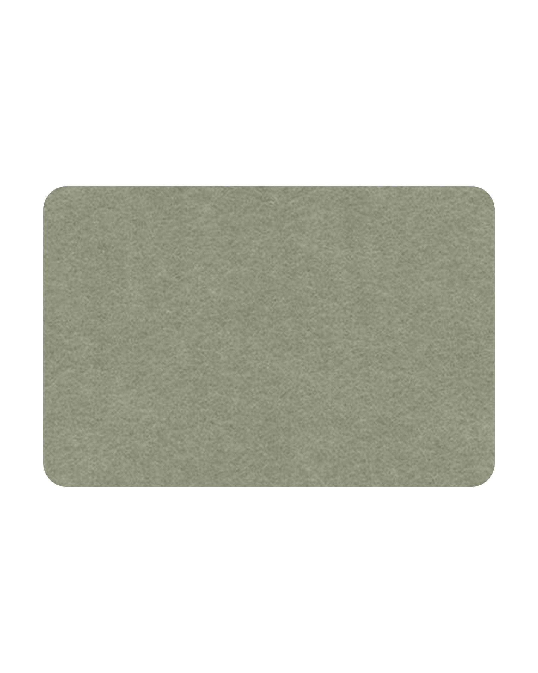 Sage Curved Rectangle Bulletin Board, a muted green felt notice board, bringing a calm and stylish touch to workspaces and home offices.