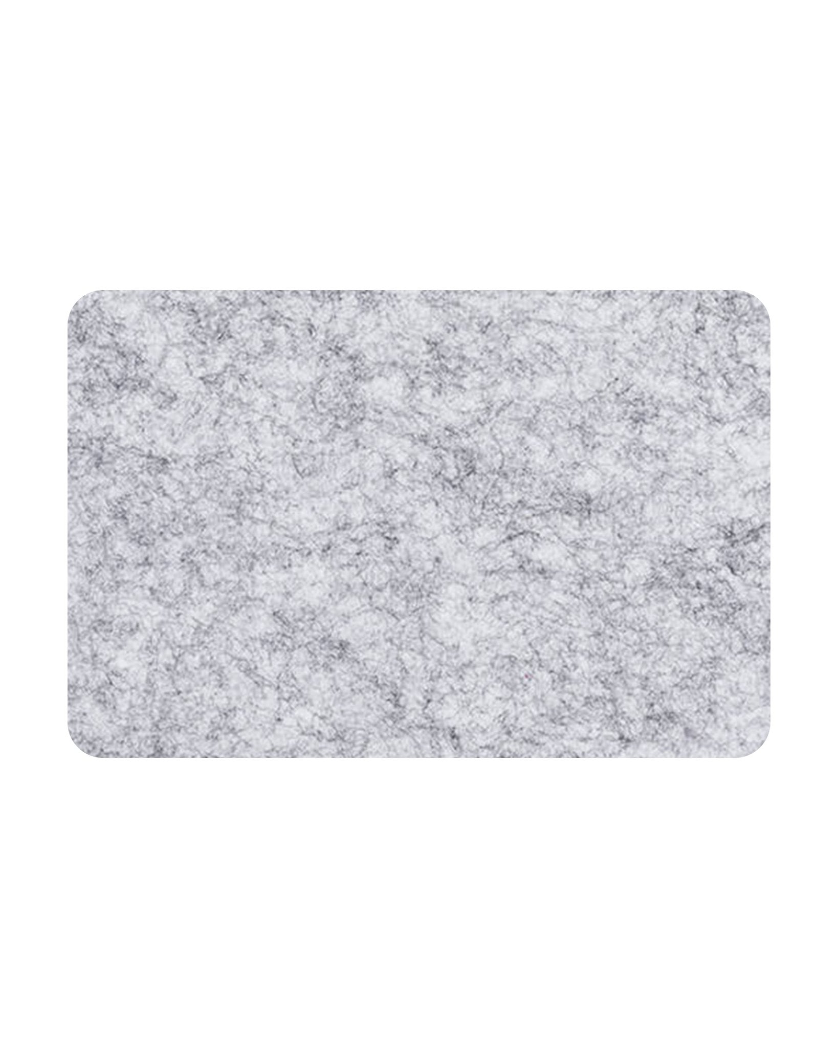 Silver Curved Rectangle Bulletin Board, a sleek and neutral felt notice board, perfect for conference rooms and study areas.