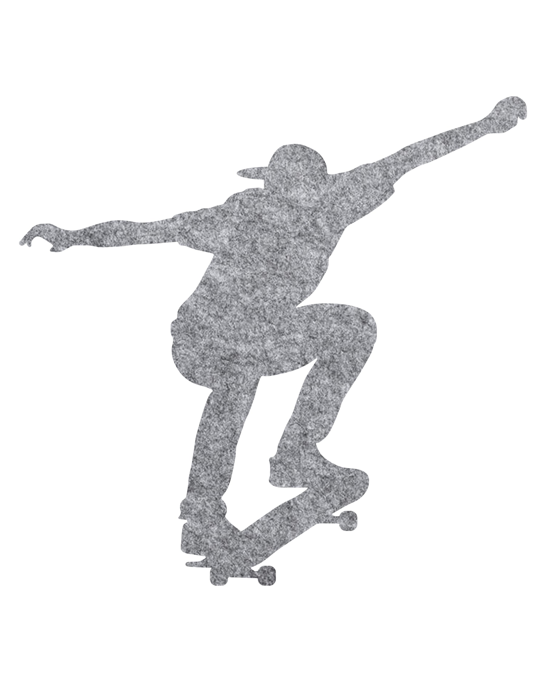 Grey Skater Pin Board, a soft neutral felt board blending style and functionality for kids' spaces.