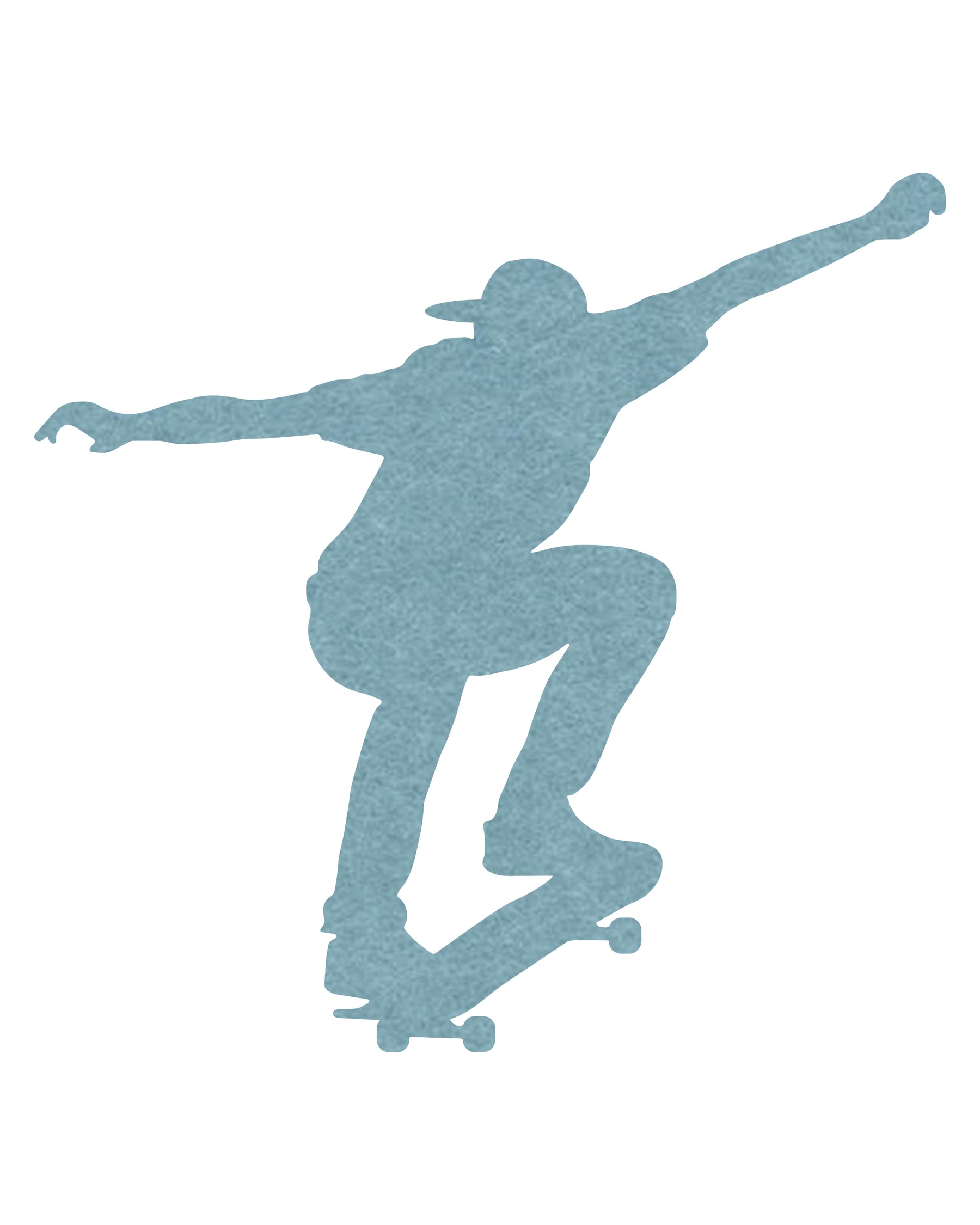 Blue Skater Pin Board, a muted blue felt board perfect for organizing notes, photos, and inspiration.