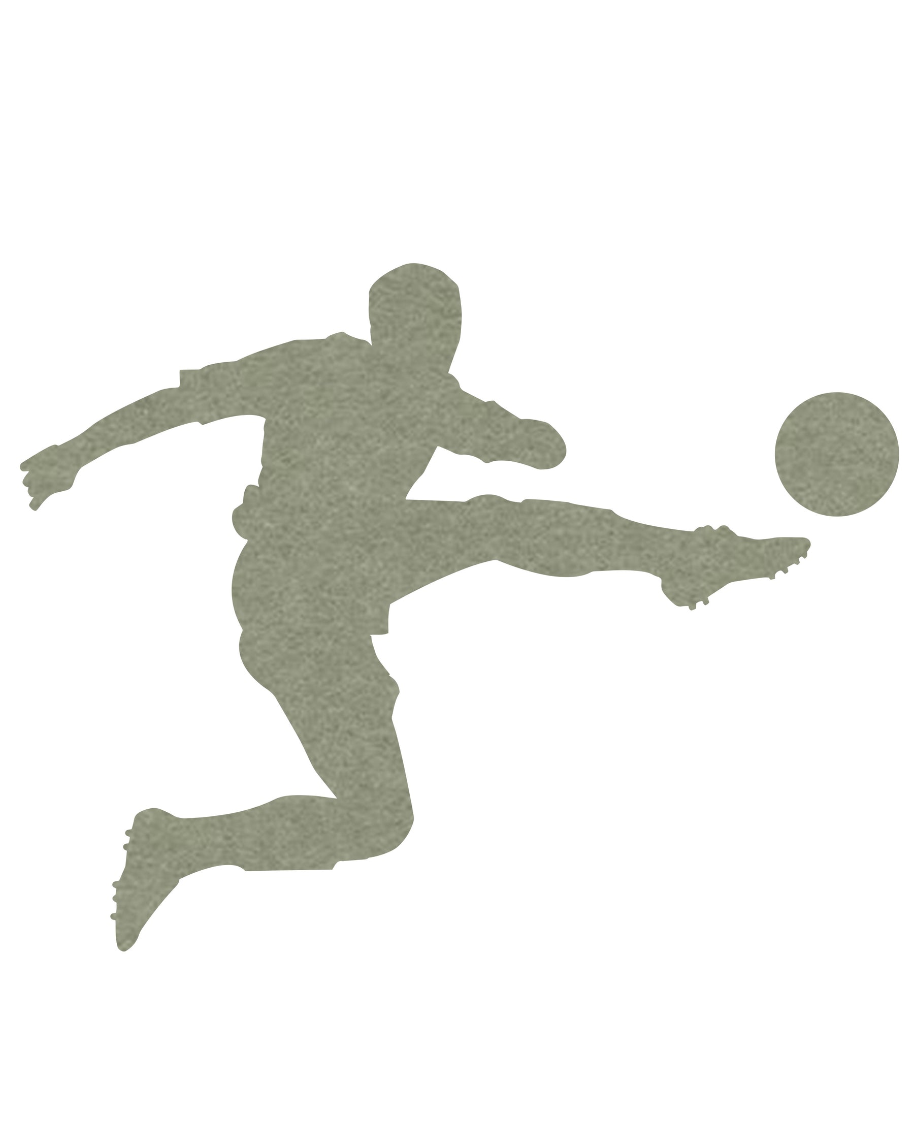Sage Soccer Pin Board, a soft green felt pin board perfect for organizing notes, photos, and soccer-themed memories in kids' rooms or study spaces.