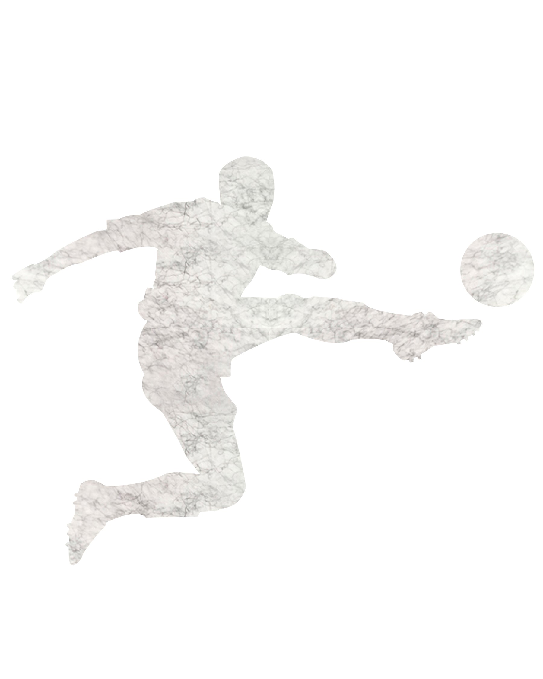 Silver Soccer Pin Board, a sleek and stylish felt pin board, perfect for kids’ rooms and study areas.