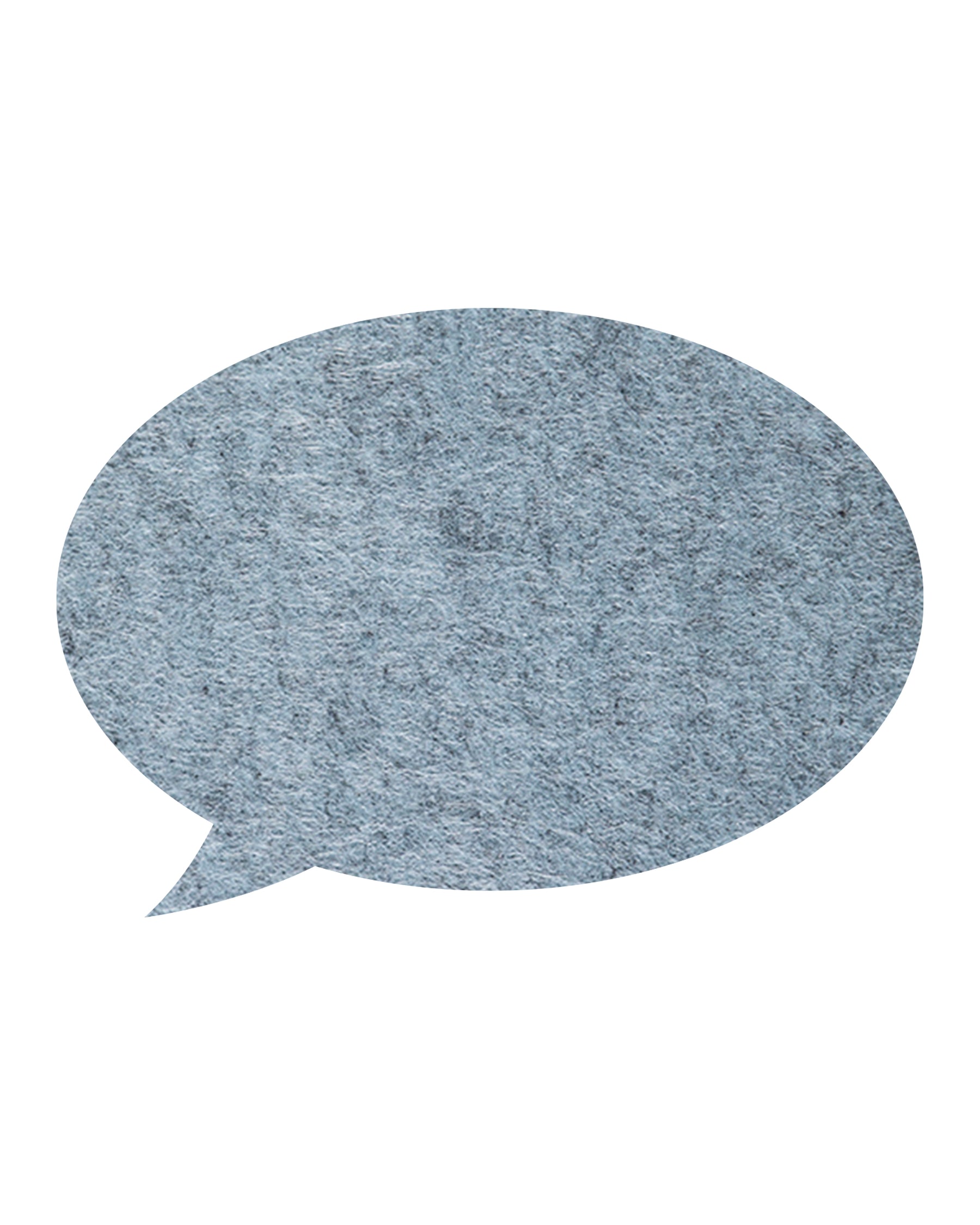 Cadet Speech Bubble Pin Board, a deep blue felt board, perfect for organizing notes, artwork, and inspiration