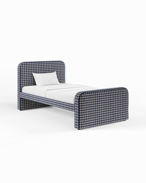 ARCHER UPHOLSTERED BED | PACTE | HOUNDSTOOTH