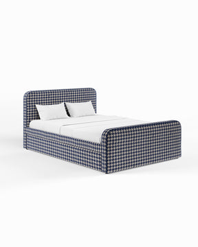 ARCHER UPHOLSTERED BED | PACTE | HOUNDSTOOTH