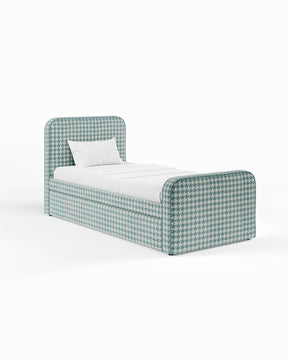 ARCHER UPHOLSTERED BED | PACTE | HOUNDSTOOTH