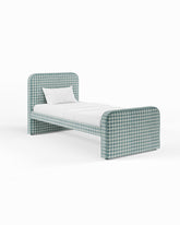 ARCHER UPHOLSTERED BED | PACTE | HOUNDSTOOTH