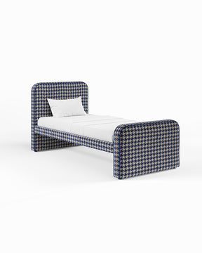 ARCHER UPHOLSTERED BED | PACTE | HOUNDSTOOTH