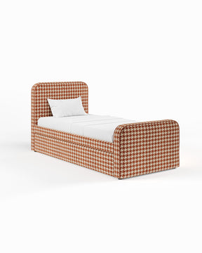 ARCHER UPHOLSTERED BED | PACTE | HOUNDSTOOTH