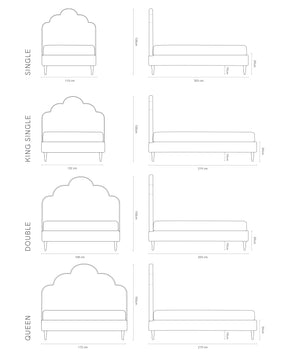 BRONTE UPHOLSTERED BED