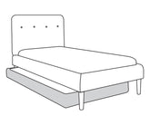 SCOOP UPHOLSTERED TRUNDLE