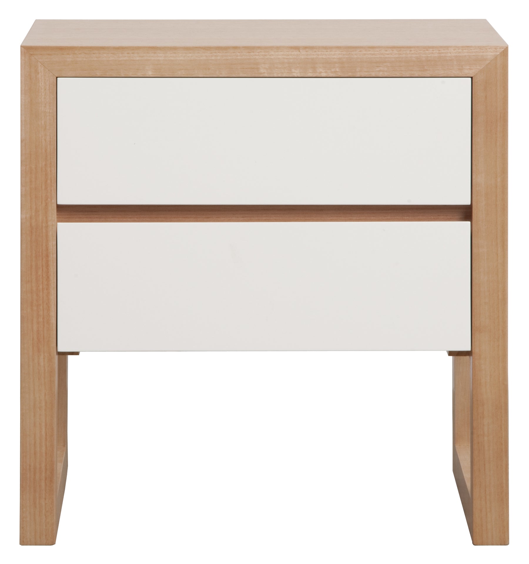 COLOUR BOX TIMBER BEDSIDE TABLE  |  2 DRAWER