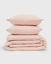 100% LINEN BLUSH DUVET SET