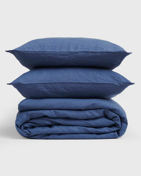 100% LINEN MARINE DUVET SET