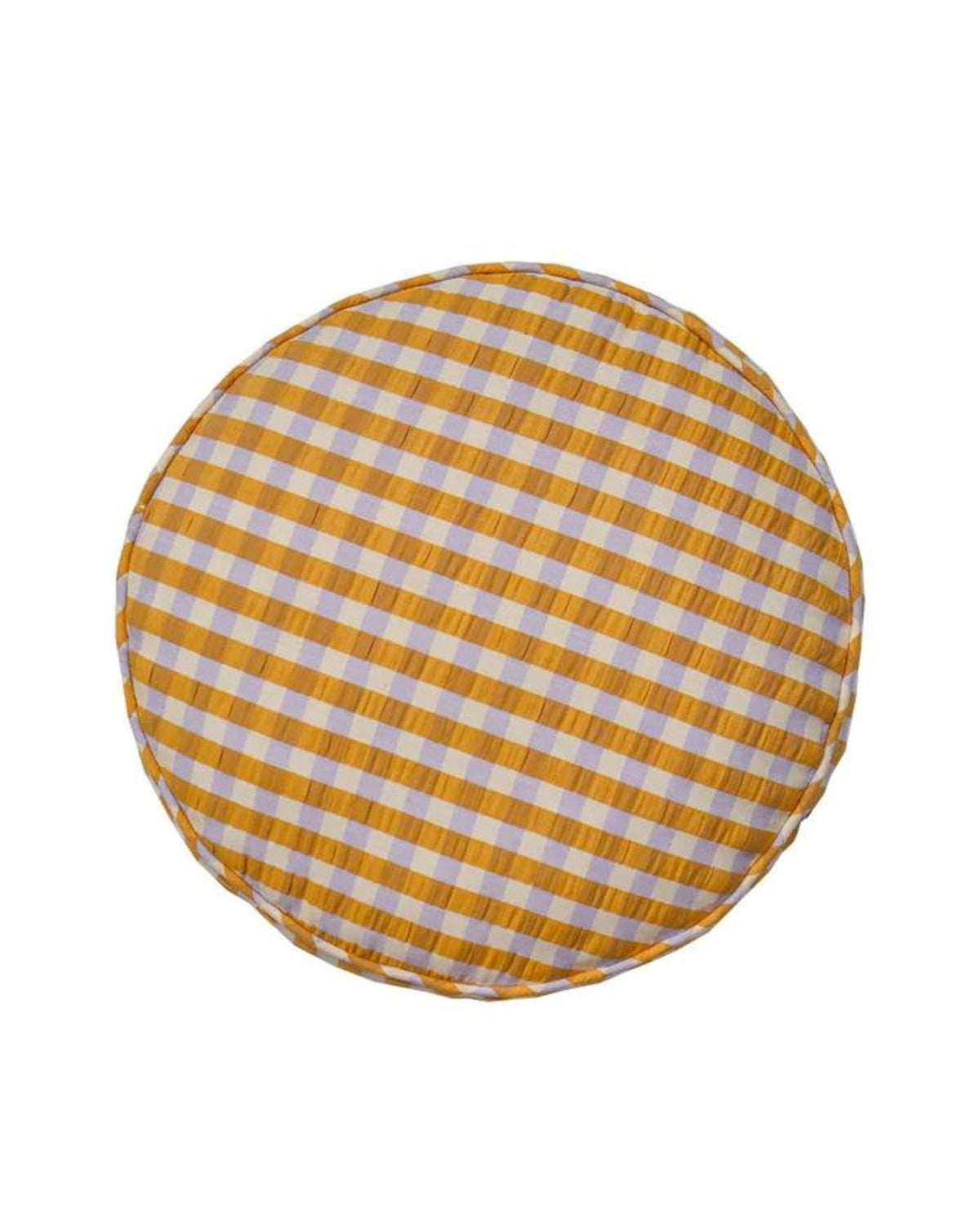 Add an extra layer to your kid's bed with the Mango Seersucker Round Cushion. The mango, lilac and cream colour palette is both warm and calming. Style with our Mango Seersucker duvet set, or layer with our other bedding and decor styles to add depth and dimension to your kids bed.