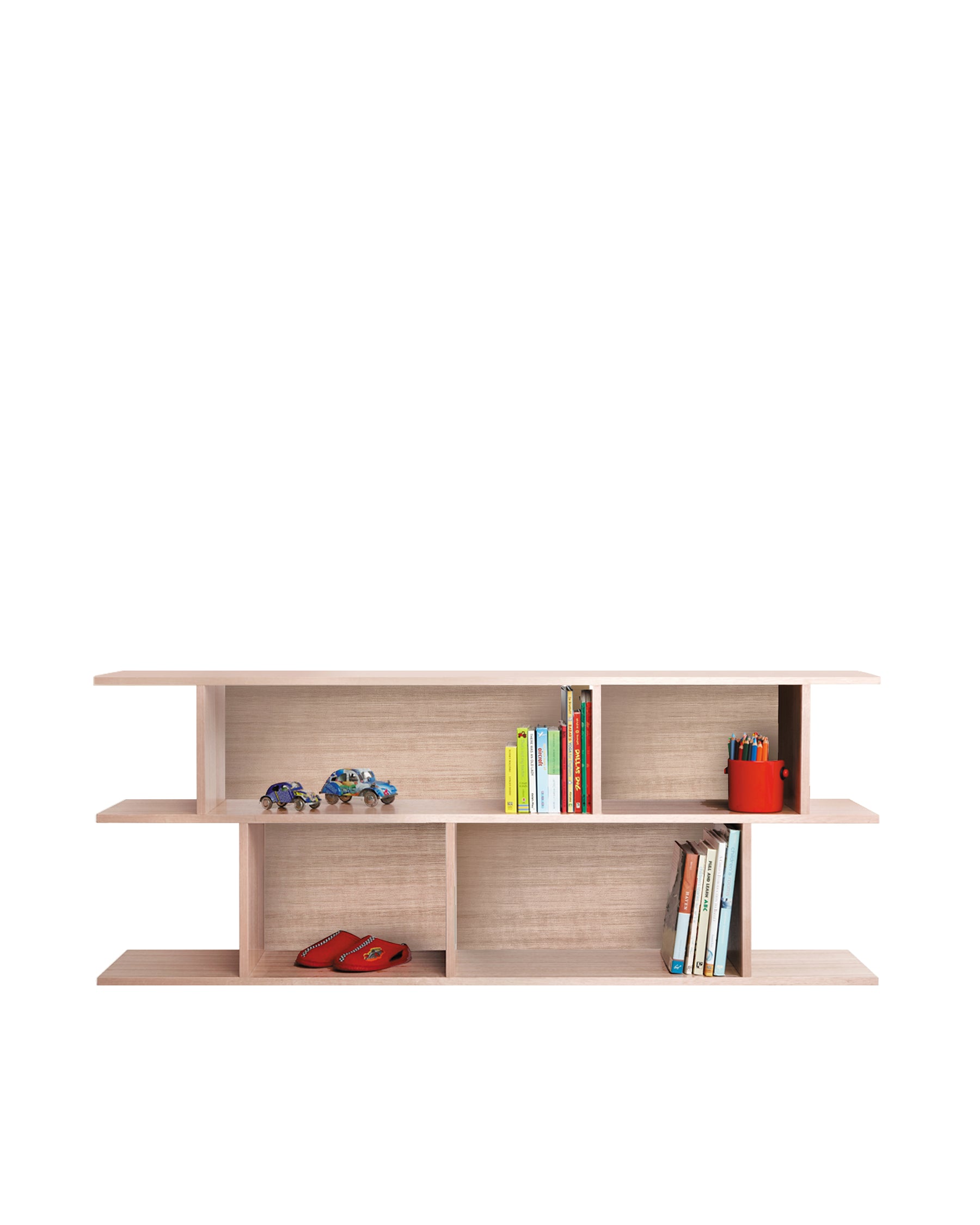 NED WALL MOUNTED BOOKCASE