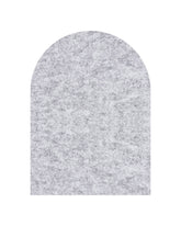 Grey Arch Bulletin Board, a neutral-toned felt board that blends seamlessly into professional and creative spaces.