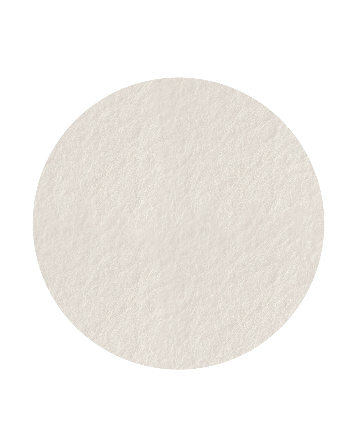 Ecru Round Bulletin Board, a soft off-white felt board, perfect for minimalistic office and home spaces.