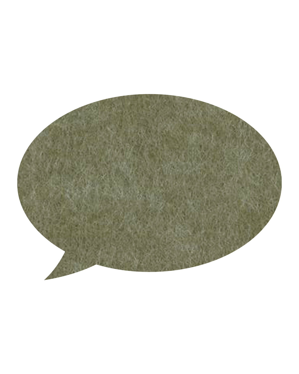 Olive Speech Bubble Pin Board, a deep green felt board designed for organizing notes, ideas, and creative inspiration.