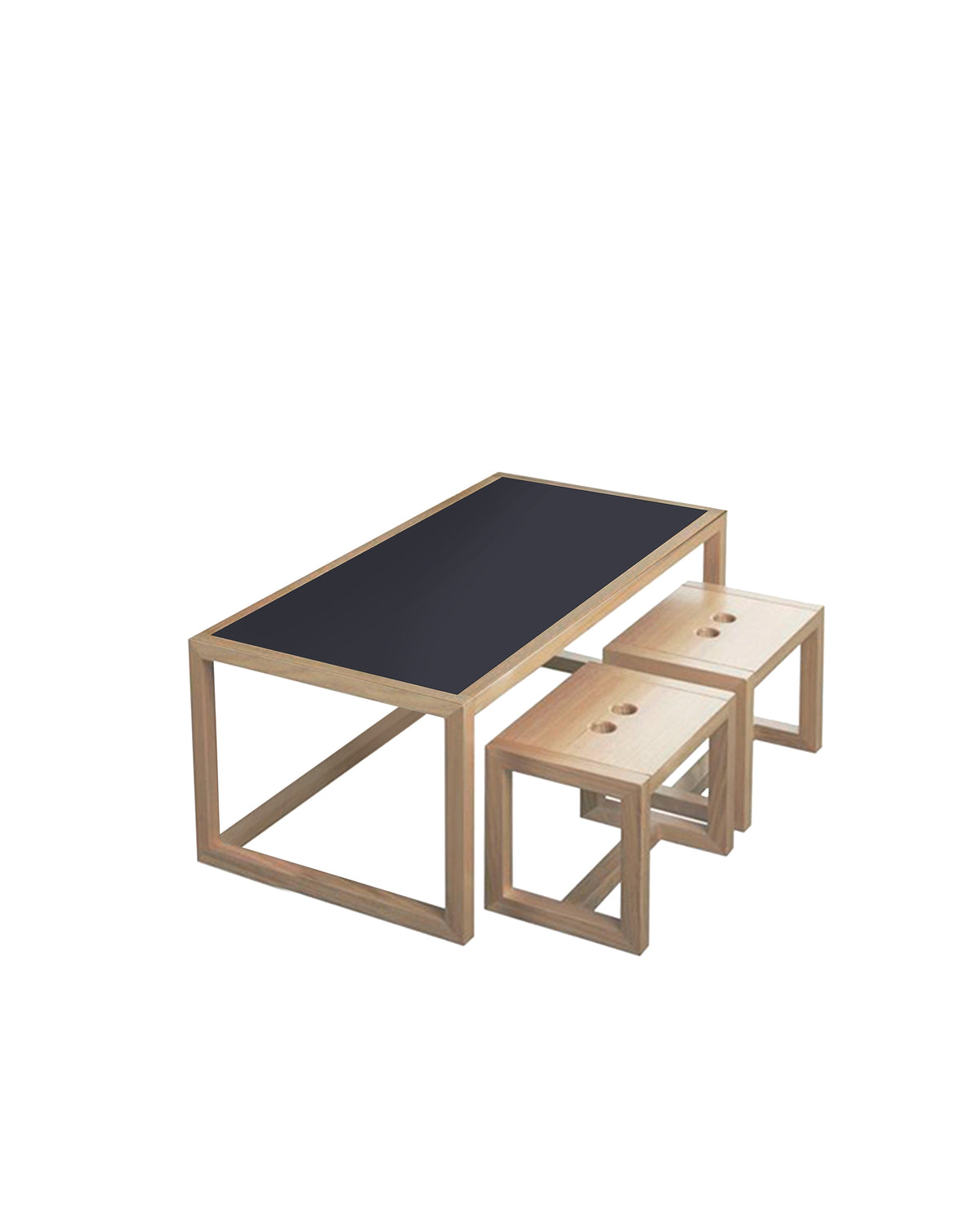 The Chalk Play Table is a versatile table and chair set for your kids to create, eat, sit, play and draw at. With a chalkboard table top for fun chalkie playtime actives, this kid's play table is versatile and encourages creativity and learning. Available in 2 sizes.