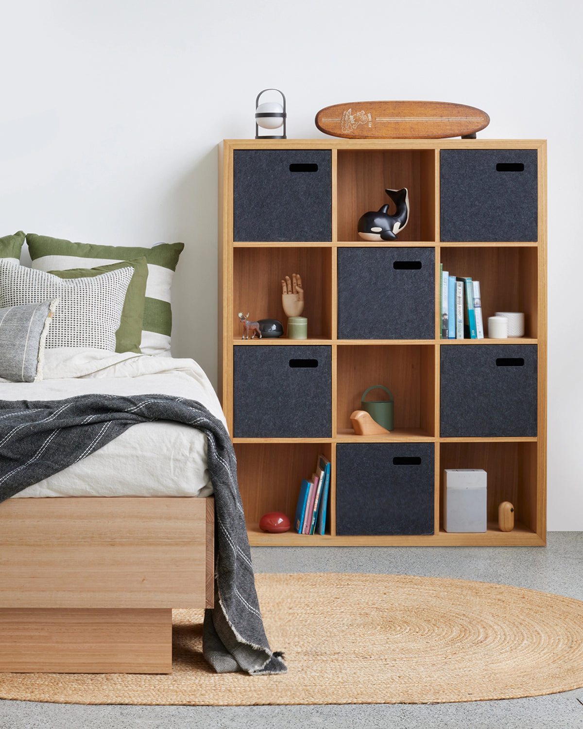 FELT SCOOP STORAGE BOX