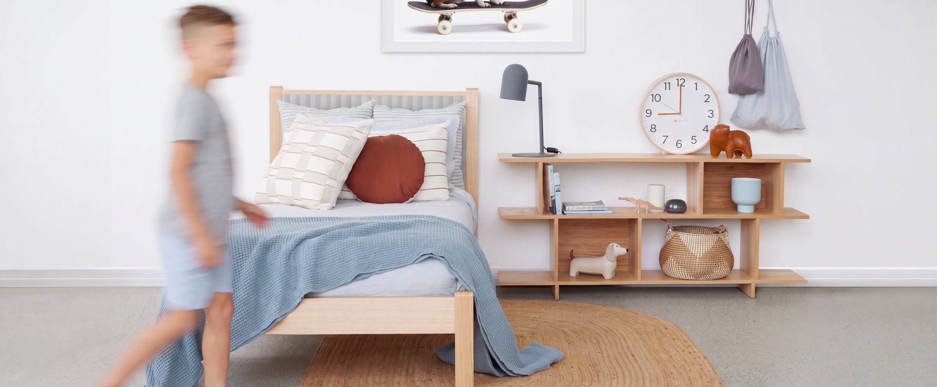 Browse our designer collection of wooden timber beds. With optional trundles and a range of wood finishes, there is sure to be a looks to suit your home. Available in single bed, king single bed, double bed and queen bed sizes.