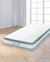 Our 20cm-thick mattress with medium firmness gives you, your children, and guests the comfort of memory foam with the back support that everyone needs.

The Comfort of Memory Foam with the Support of Springs

This revolutionary hybrid mattress offers a quilted memory foam atop a layer of comfort foam, it creates a sleep surface that conforms to your unique body shape and relieves pressure points. And a set of traditional steel spring coils of our mattress provides the medium firmness that many need.