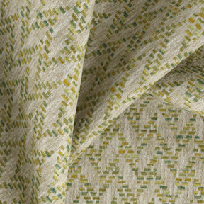 This small-scale chevron design makes the sweetest pattern when paired back with plains or big weave fabrics. Woven with a poly-cotton construction and inherent FibreGuard stain resistance, the Belair design has a uniquely organic texture that blends beautifully into any childrens interiors. 5 colour-ways available - Meadow Mist, Fiesta,Tapestry and Canyon.