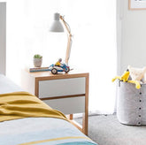 COLOUR BOX TIMBER BEDSIDE TABLE  |  2 DRAWER