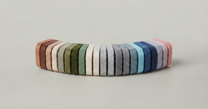 Australian-made custom architectural felt pinboards handcrafted in Lilly & Lolly's Sydney workshop, precision cut in bespoke shapes, sizes and colours for homes, schools and commercial interiors.