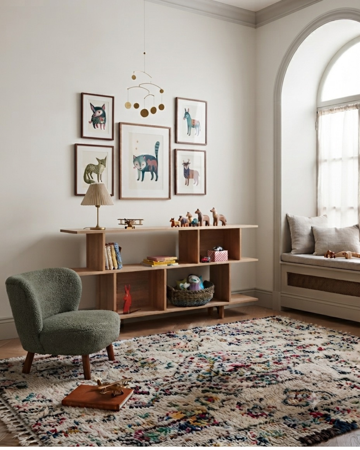 NED TIMBER BOOKCASE 2 TIERED