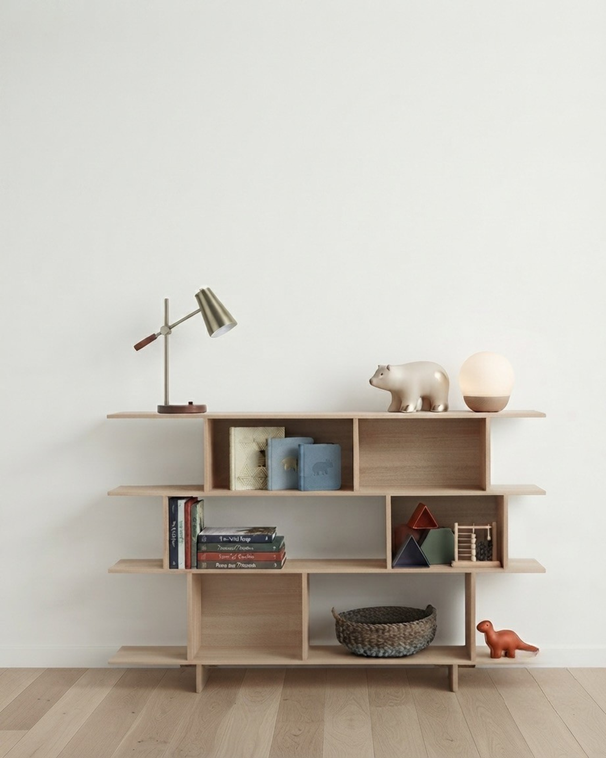 NED TIMBER BOOKCASE 3 TIERED