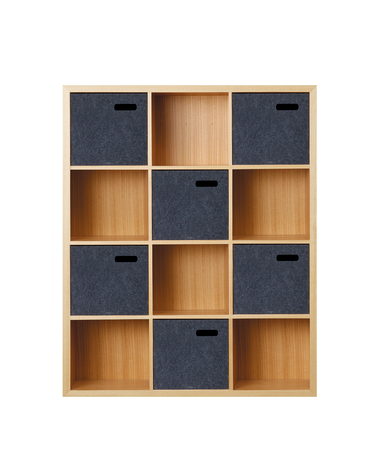 SCOOP TIMBER BOOKCASE SHELL | 12 CUBE