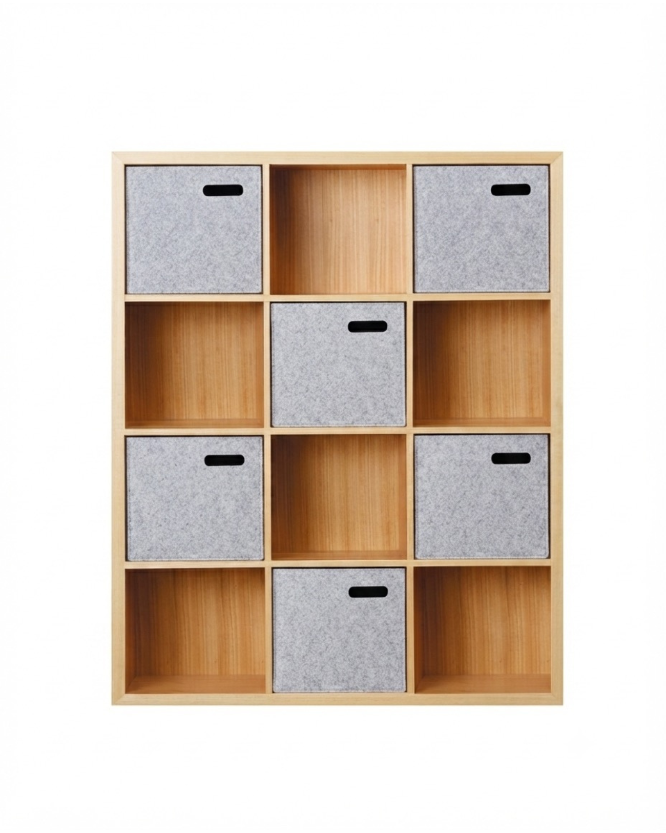 SCOOP TIMBER BOOKCASE SHELL | 12 CUBE