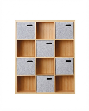 SCOOP TIMBER BOOKCASE SHELL | 12 CUBE