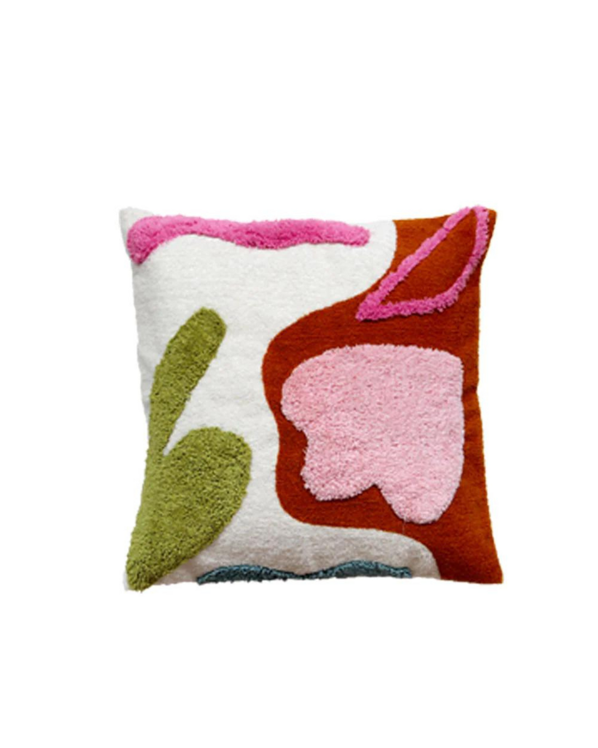 Add colour and style to your space with the Summer Fun Cushion. This 55cm square cushion features a boucle base, overlayed with cotton tufted panels and shapes. Perfect for kids' bedroom, the abstract design evokes memories of the seaside while the multi-coloured palette creates a bold aesthetic for kids interiors.