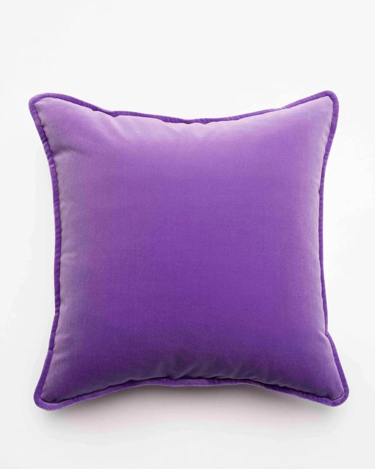 Finish off your kid's bedrooms with this gorgeous lilac velour cushion. Cushion is filled with polyester fibres. Finished with a detailed piped edge and cushion cover can be zipped off for machine wash. Limited stock.  50 x 50cm  
