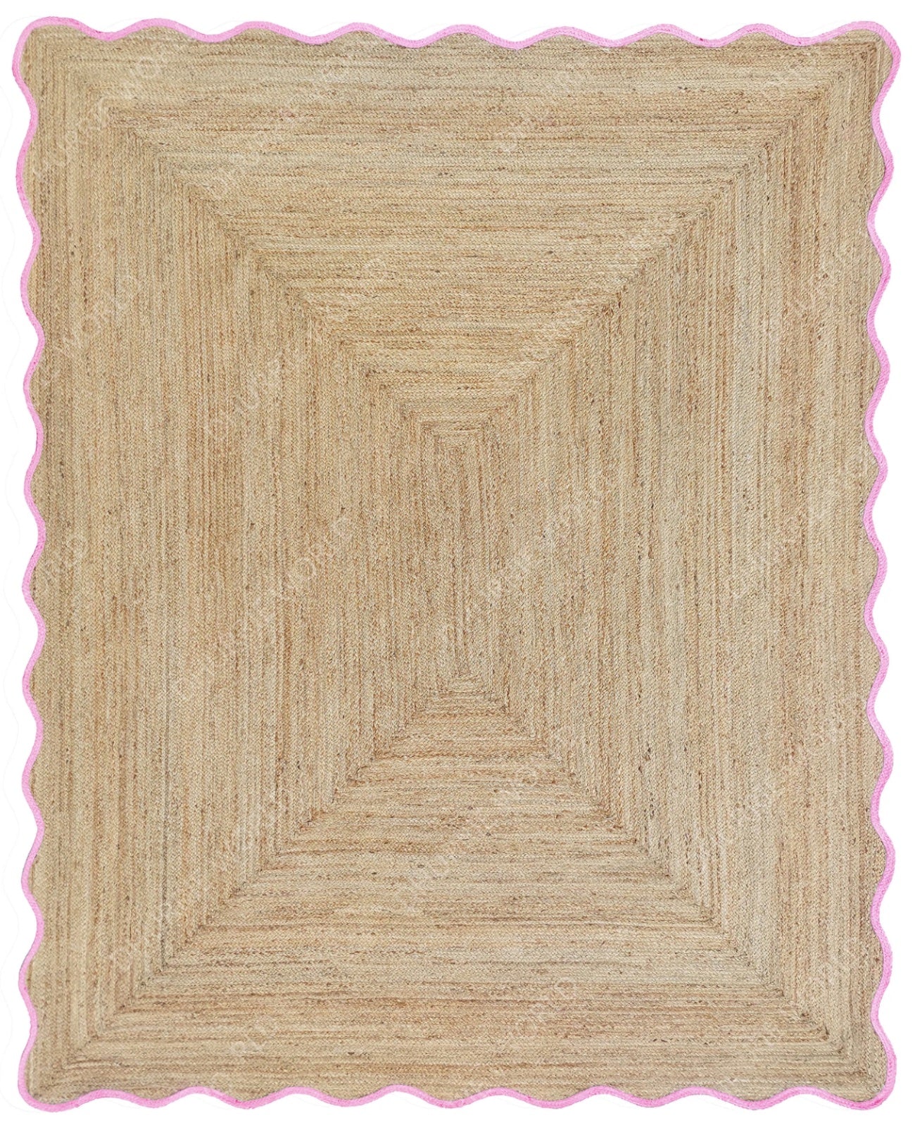 WAVY COLOURED EDGED RUG