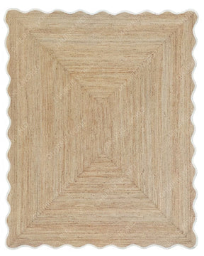 WAVY COLOURED EDGED RUG