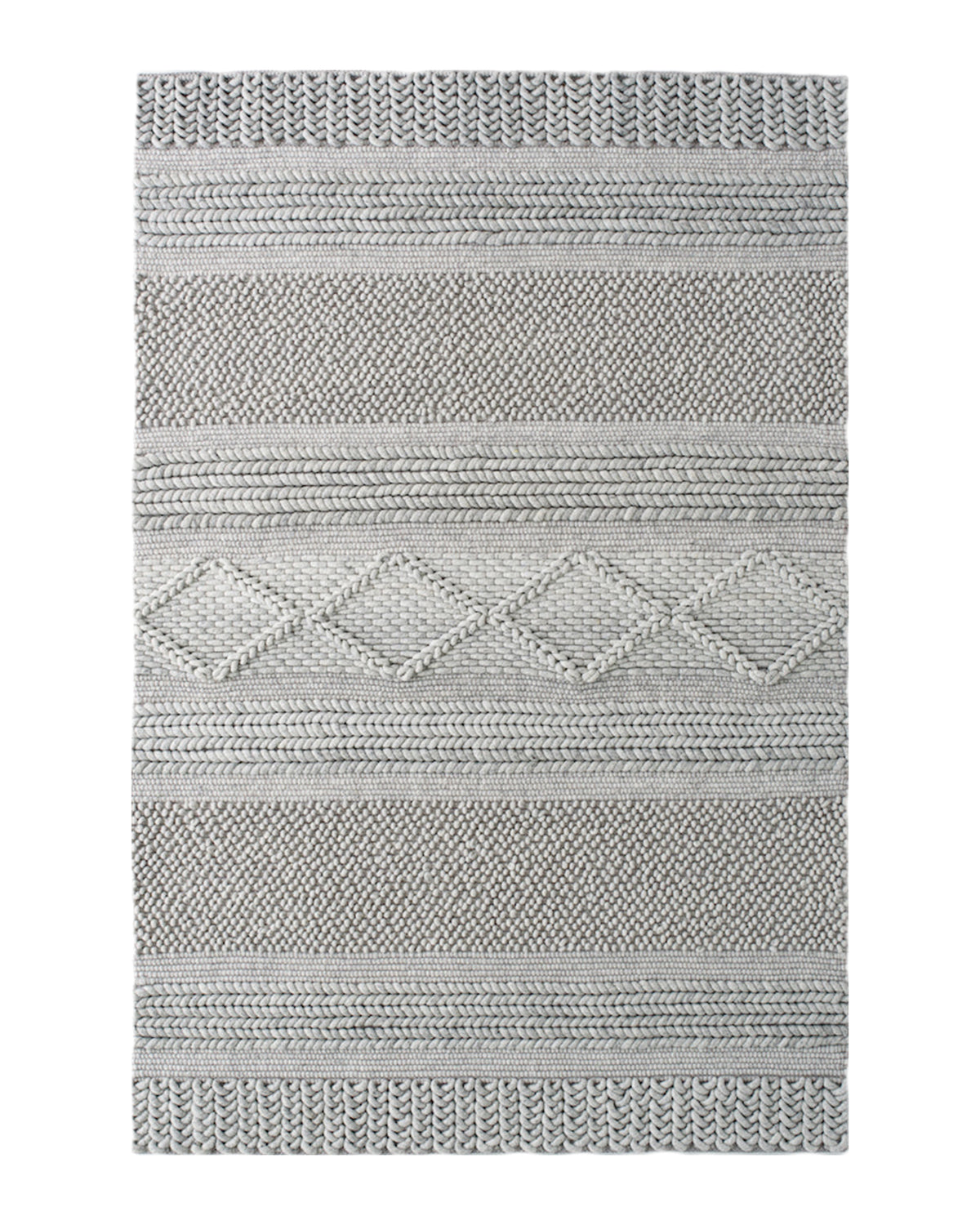 The Jasper Knit is as luxurious as it looks, lovely underfoot and soft to touch. It will bring warmth, texture and interest to any kids' room.  The chunky knit wool rug is like a warm wooly jumper for your floor making a beautiful, elegant and welcoming statement.